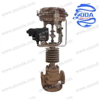 Пнеуматски тросмерни мембрански регулациони вентил са једним двоструким седиштем